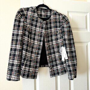 AQUA cropped Tweed Jacket / Blazer